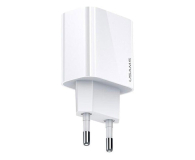 Ładowarka do smartfonów USAMS 1xUSB-C T34 20W 5V-3A PD3.0 Fast Charging biała